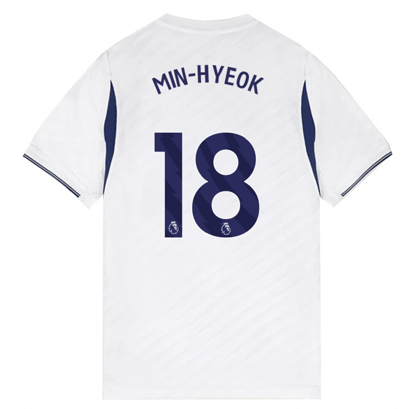Danxen Niño Camiseta Min-Hyeok Yang #18 Blanco Rojo Púrpura 1ª Equipación 2026/27 La Camisa