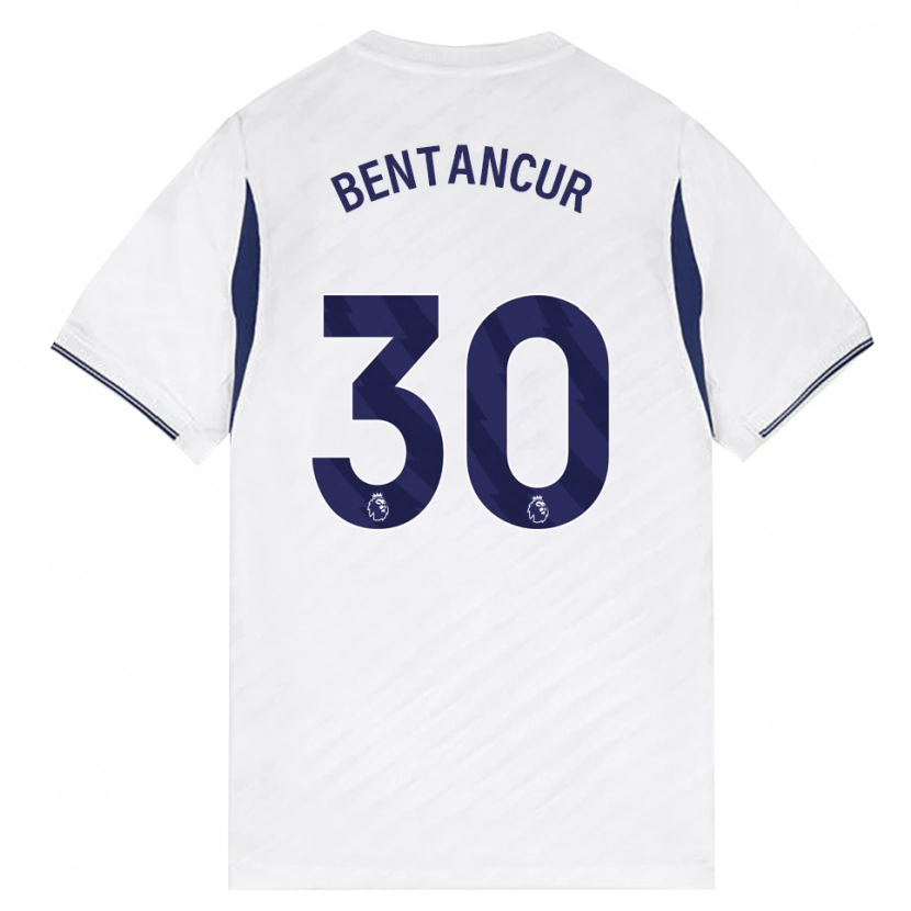 Danxen Niño Camiseta Rodrigo Bentancur #30 Blanco Rojo Púrpura 1ª Equipación 2026/27 La Camisa