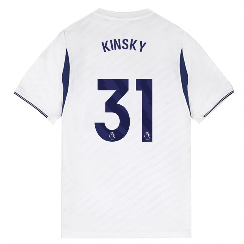 Danxen Niño Camiseta Antonín Kinský #31 Blanco Rojo Púrpura 1ª Equipación 2026/27 La Camisa