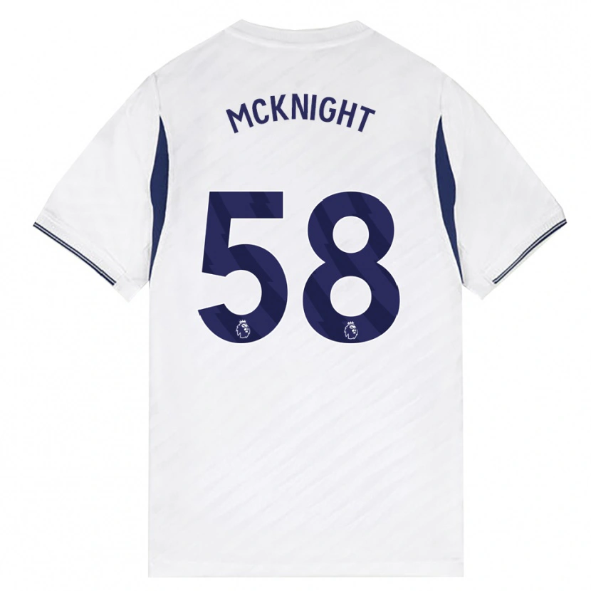 Danxen Niño Camiseta Maxwell Mcknight #58 Blanco Rojo Púrpura 1ª Equipación 2026/27 La Camisa
