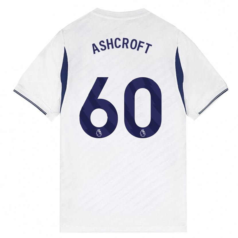 Danxen Niño Camiseta Tyrell Ashcroft #60 Blanco Rojo Púrpura 1ª Equipación 2026/27 La Camisa