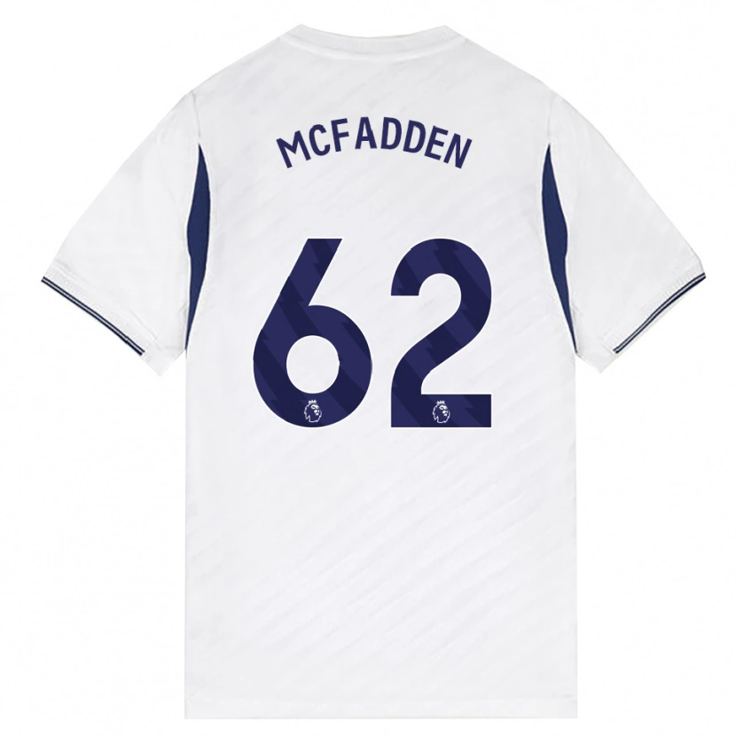 Danxen Niño Camiseta Max Mcfadden #62 Blanco Rojo Púrpura 1ª Equipación 2026/27 La Camisa