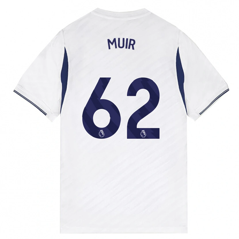 Danxen Niño Camiseta Marqes Muir #62 Blanco Rojo Púrpura 1ª Equipación 2026/27 La Camisa