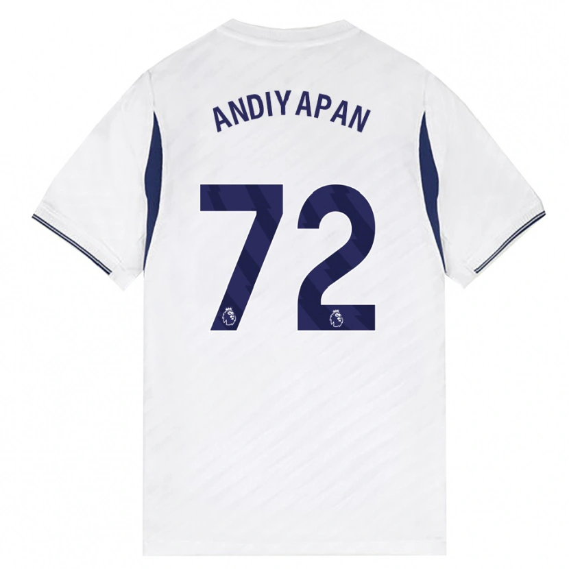 Danxen Niño Camiseta William Andiyapan #72 Blanco Rojo Púrpura 1ª Equipación 2026/27 La Camisa