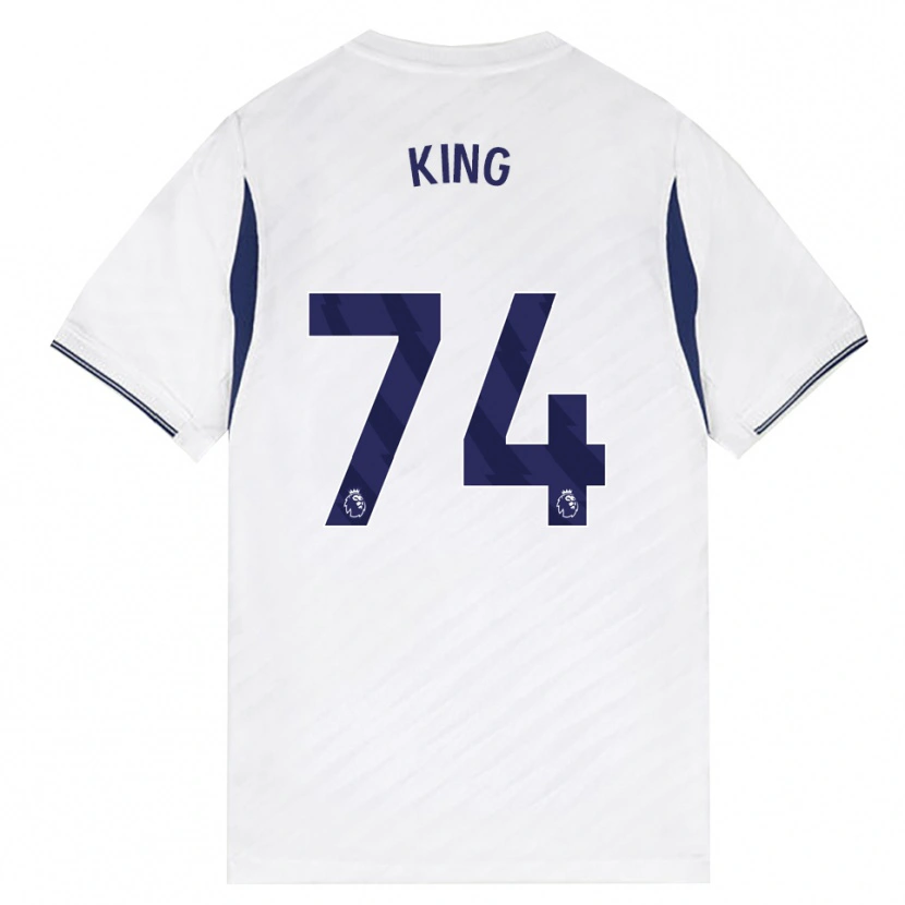 Danxen Niño Camiseta Maeson King #74 Blanco Rojo Púrpura 1ª Equipación 2026/27 La Camisa
