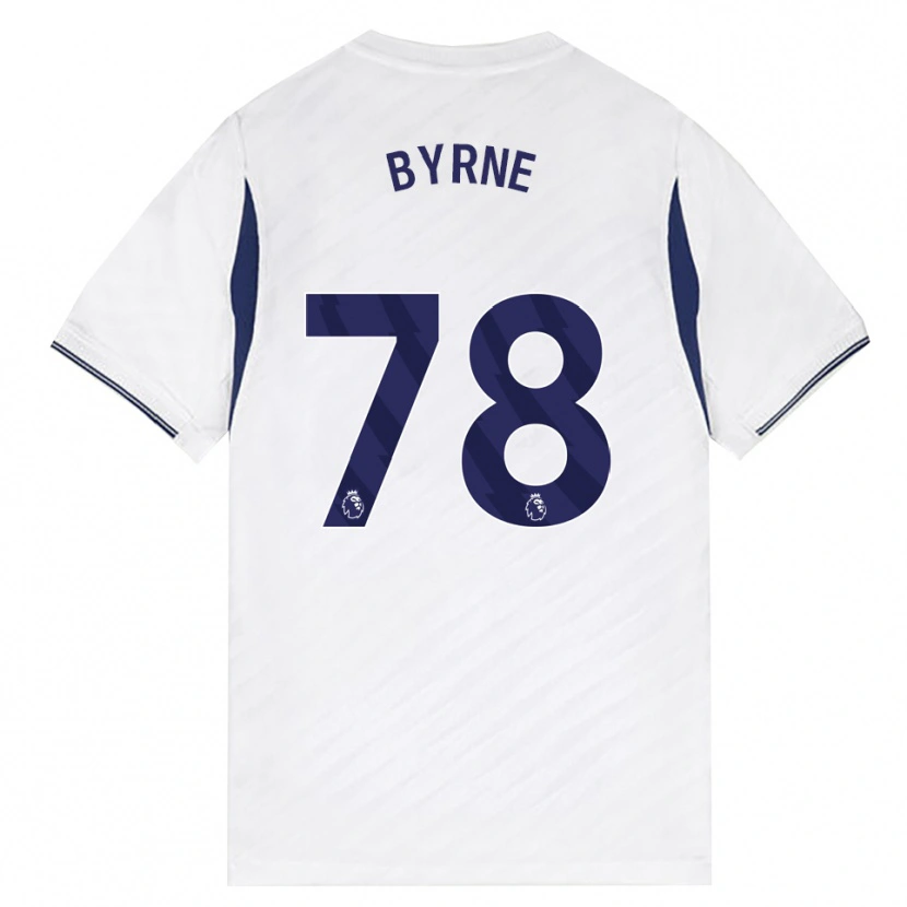Danxen Niño Camiseta Harry Byrne #78 Blanco Rojo Púrpura 1ª Equipación 2026/27 La Camisa