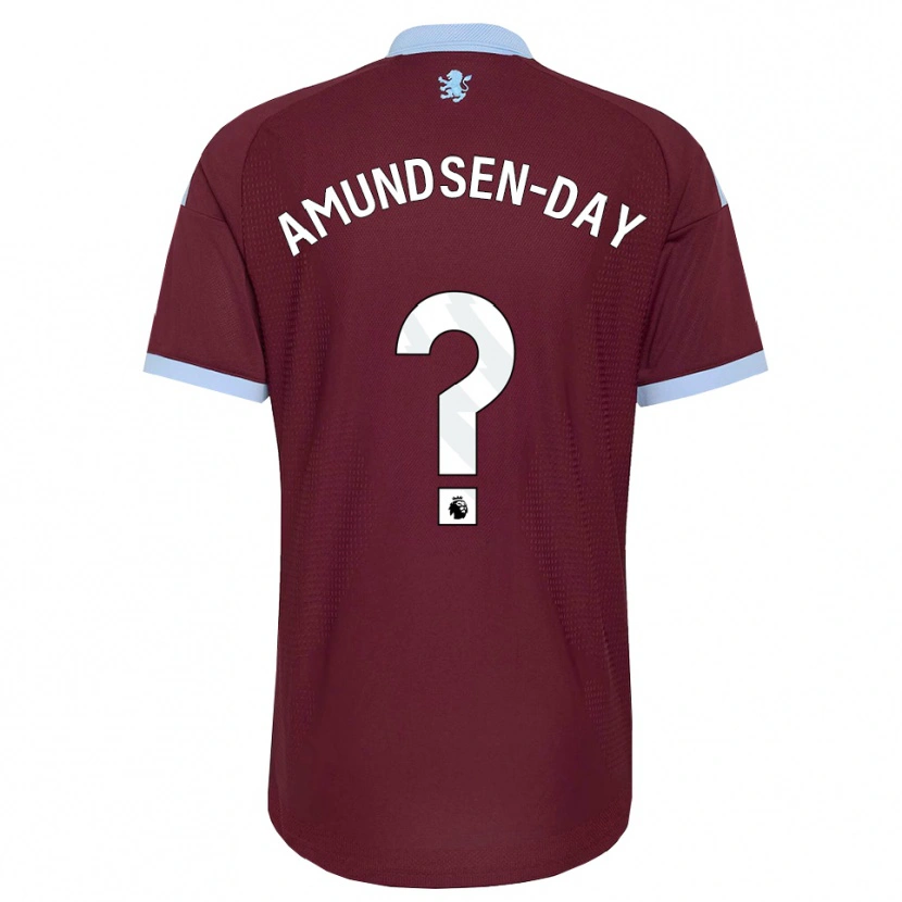 Danxen Niño Camiseta Ethan Amundsen-Day #0 Azulaciano Borgoña 1ª Equipación 2026/27 La Camisa