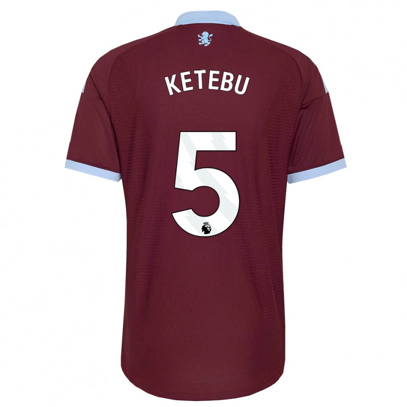 Danxen Niño Camiseta Kairi Ketebu #5 Azulaciano Borgoña 1ª Equipación 2026/27 La Camisa