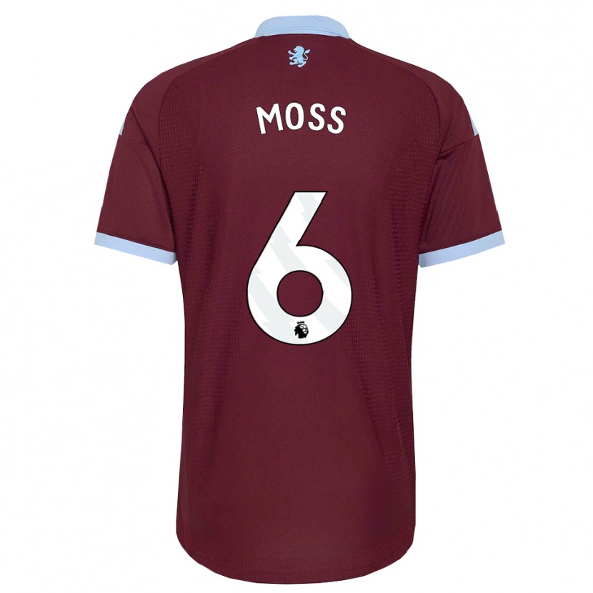 Danxen Niño Camiseta Lennon Moss #6 Azulaciano Borgoña 1ª Equipación 2026/27 La Camisa