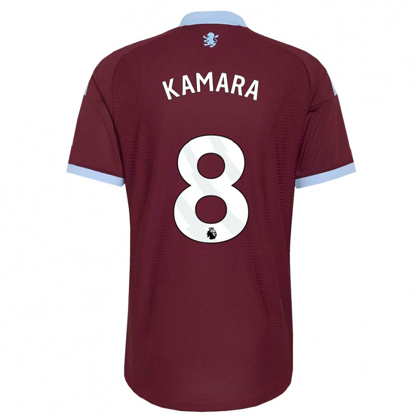 Danxen Niño Camiseta Boubacar Kamara #8 Azulaciano Borgoña 1ª Equipación 2026/27 La Camisa