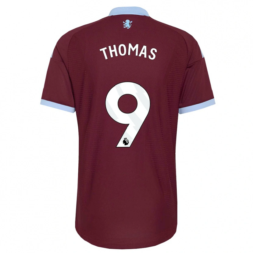 Danxen Niño Camiseta George Thomas #9 Azulaciano Borgoña 1ª Equipación 2026/27 La Camisa