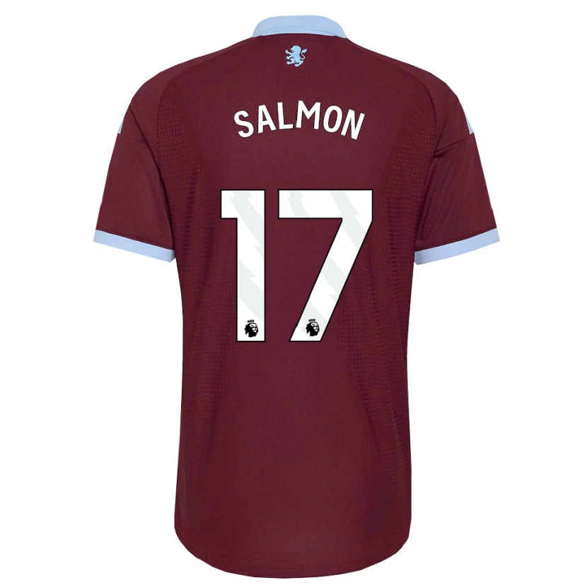 Danxen Niño Camiseta Ebony Salmon #17 Azulaciano Borgoña 1ª Equipación 2026/27 La Camisa