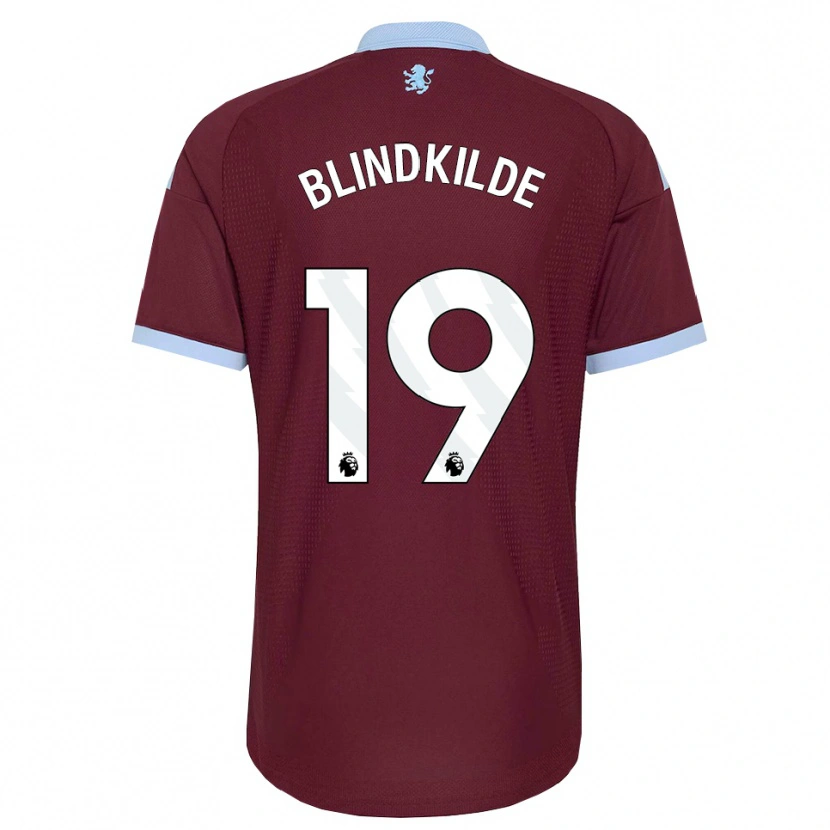 Danxen Niño Camiseta Laura Blindkilde #19 Azulaciano Borgoña 1ª Equipación 2026/27 La Camisa
