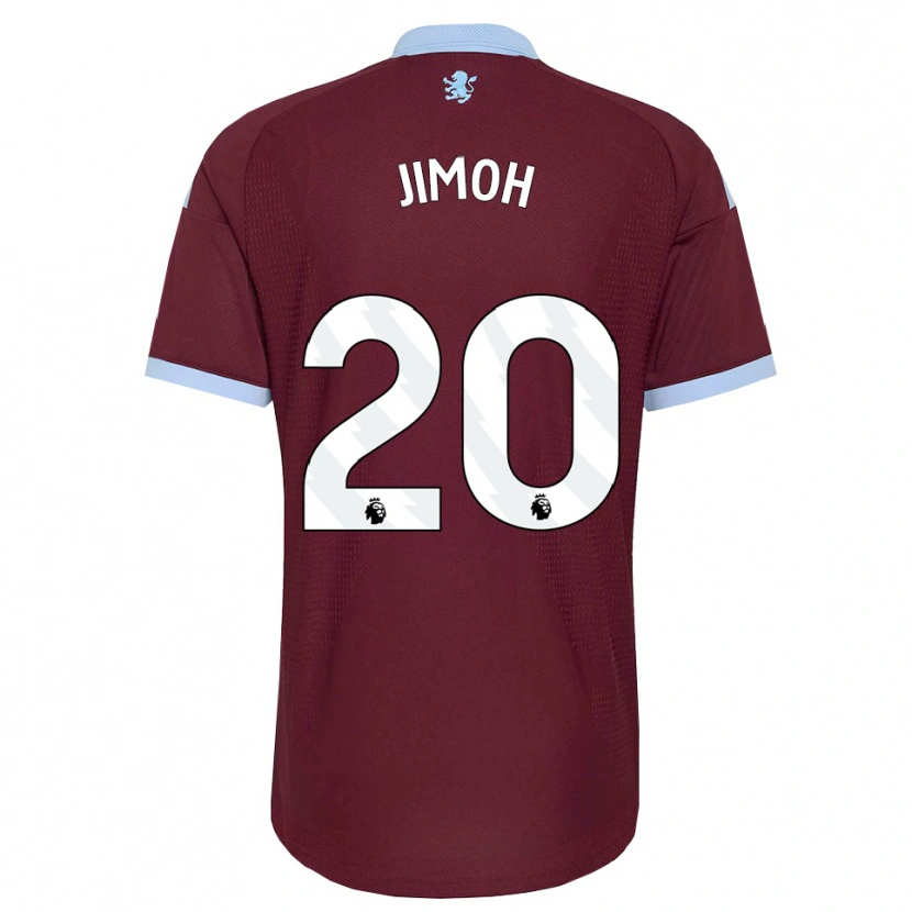 Danxen Niño Camiseta Jamaldeen Jimoh-Aloba #20 Azulaciano Borgoña 1ª Equipación 2026/27 La Camisa
