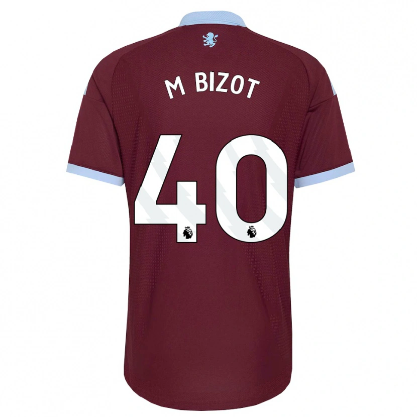 Danxen Niño Camiseta Marco Bizot #40 Azulaciano Borgoña 1ª Equipación 2026/27 La Camisa