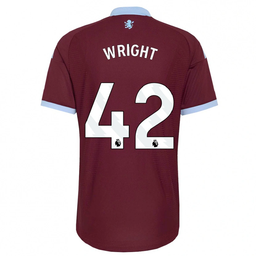 Danxen Niño Camiseta James Wright #42 Azulaciano Borgoña 1ª Equipación 2026/27 La Camisa