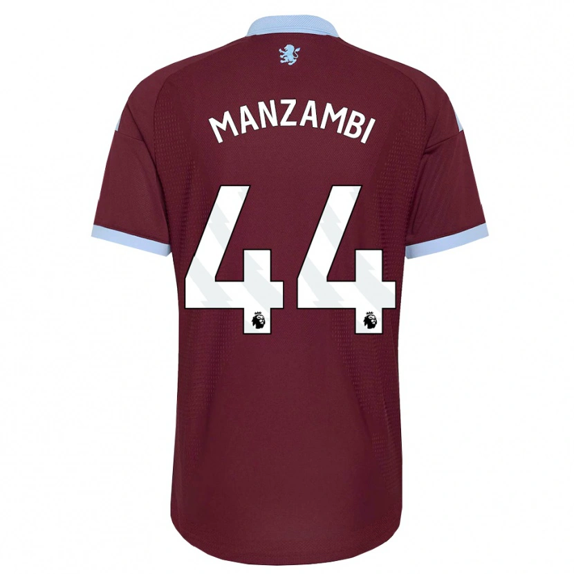 Danxen Niño Camiseta Johan Manzambi #44 Azulaciano Borgoña 1ª Equipación 2026/27 La Camisa