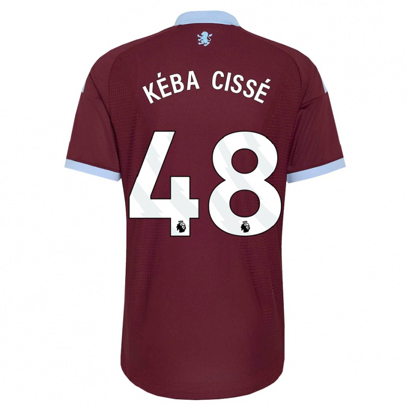Danxen Niño Camiseta Modou Kéba Cissé #48 Azulaciano Borgoña 1ª Equipación 2026/27 La Camisa
