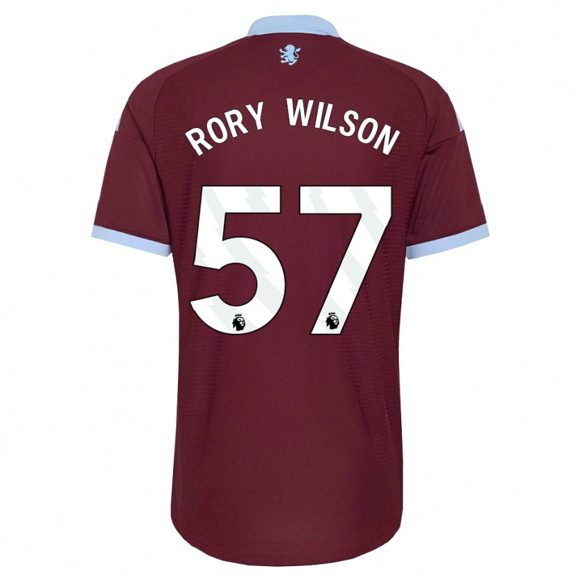 Danxen Niño Camiseta Rory Wilson #57 Azulaciano Borgoña 1ª Equipación 2026/27 La Camisa