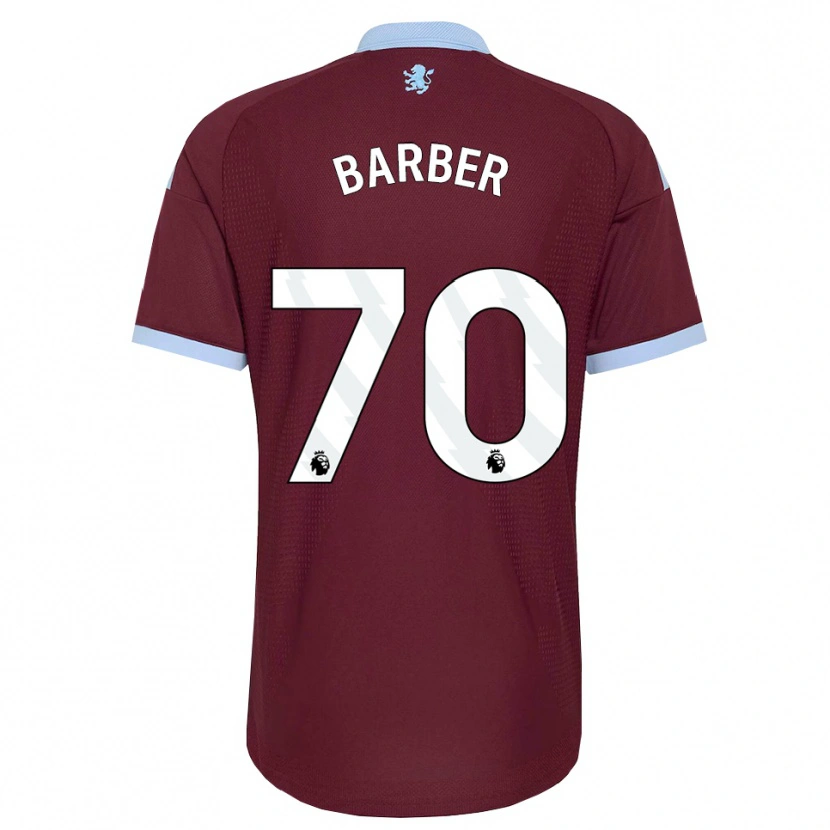 Danxen Niño Camiseta Jayden Barber #70 Azulaciano Borgoña 1ª Equipación 2026/27 La Camisa