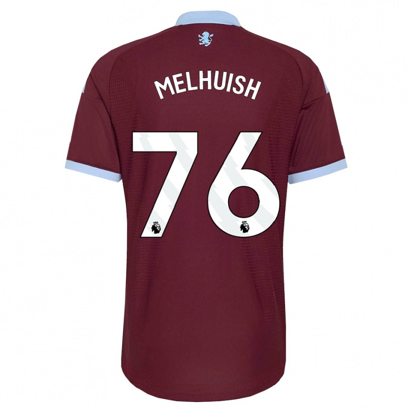 Danxen Niño Camiseta Lennon Melhuish #76 Azulaciano Borgoña 1ª Equipación 2026/27 La Camisa