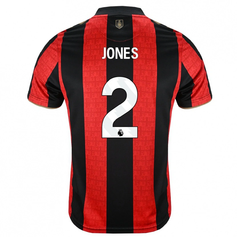 Danxen Niño Camiseta Abby Jones #2 Goldenrod Rojo Negro 1ª Equipación 2026/27 La Camisa