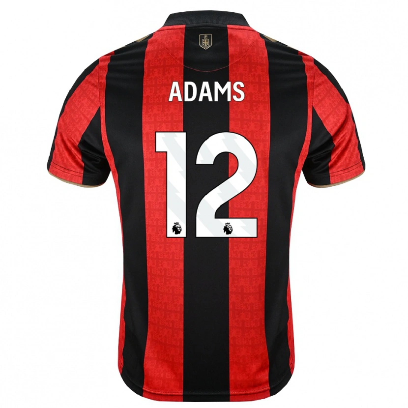Danxen Niño Camiseta Tyler Adams #12 Goldenrod Rojo Negro 1ª Equipación 2026/27 La Camisa
