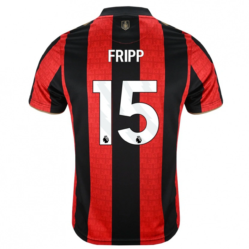 Danxen Niño Camiseta Kelly Fripp #15 Goldenrod Rojo Negro 1ª Equipación 2026/27 La Camisa