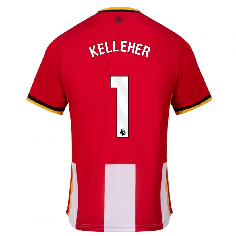 Danxen Niño Camiseta Caoimhín Kelleher #1 Amarillo Negro Rojo 1ª Equipación 2026/27 La Camisa