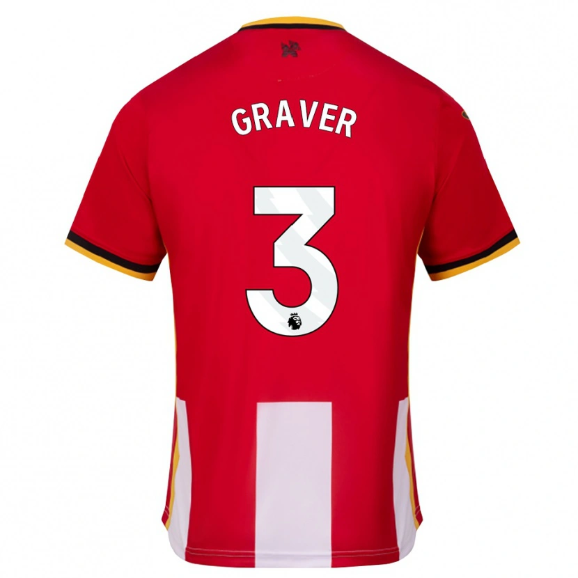 Danxen Niño Camiseta Regan Graver #3 Amarillo Negro Rojo 1ª Equipación 2026/27 La Camisa