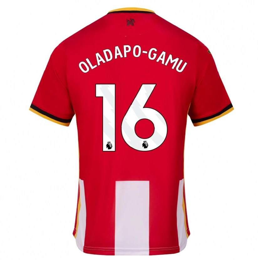 Danxen Niño Camiseta Josh Oladapo-Gamu #16 Amarillo Negro Rojo 1ª Equipación 2026/27 La Camisa