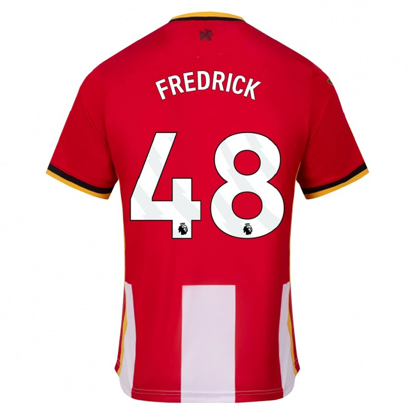 Danxen Niño Camiseta Benjamin Fredrick #48 Amarillo Negro Rojo 1ª Equipación 2026/27 La Camisa