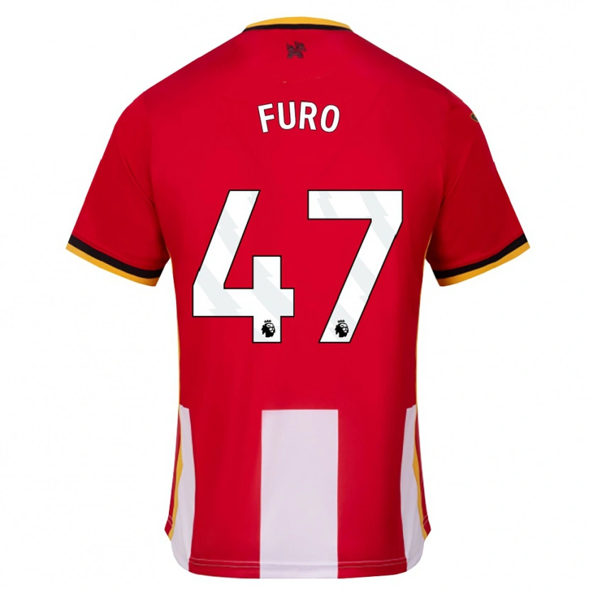 Danxen Niño Camiseta Kaye Furo #47 Amarillo Negro Rojo 1ª Equipación 2026/27 La Camisa