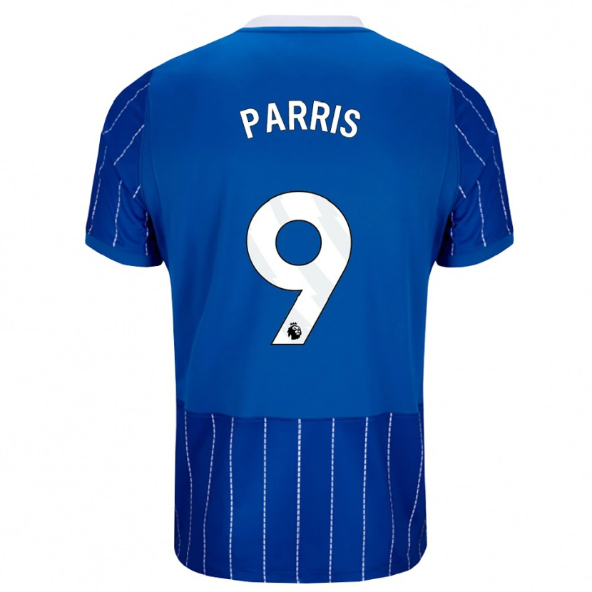 Danxen Niño Camiseta Nikita Parris #9 Azulmedio Blanco 1ª Equipación 2026/27 La Camisa