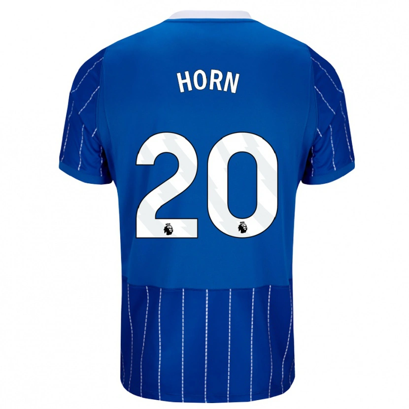 Danxen Niño Camiseta Stanley Horn #20 Azulmedio Blanco 1ª Equipación 2026/27 La Camisa