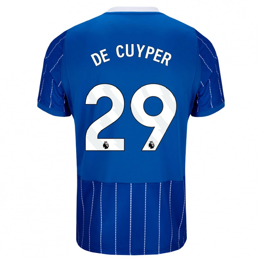 Danxen Niño Camiseta Maxim De Cuyper #29 Azulmedio Blanco 1ª Equipación 2026/27 La Camisa