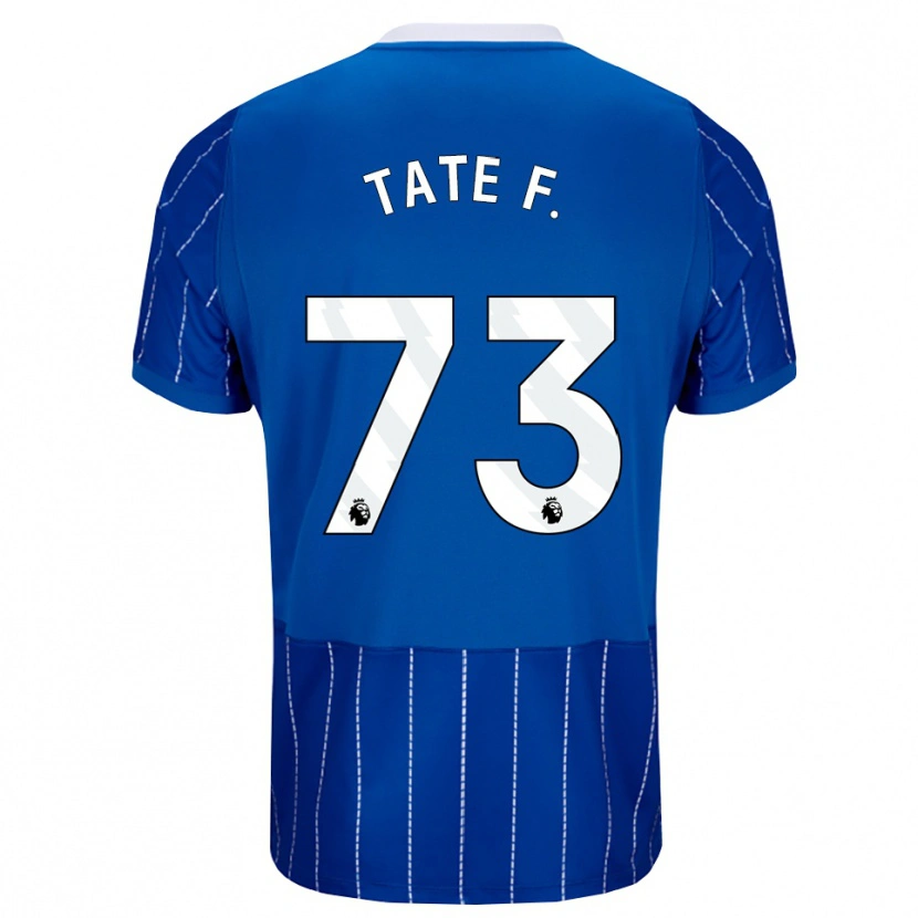 Danxen Niño Camiseta Tate Ferdinand #73 Azulmedio Blanco 1ª Equipación 2026/27 La Camisa