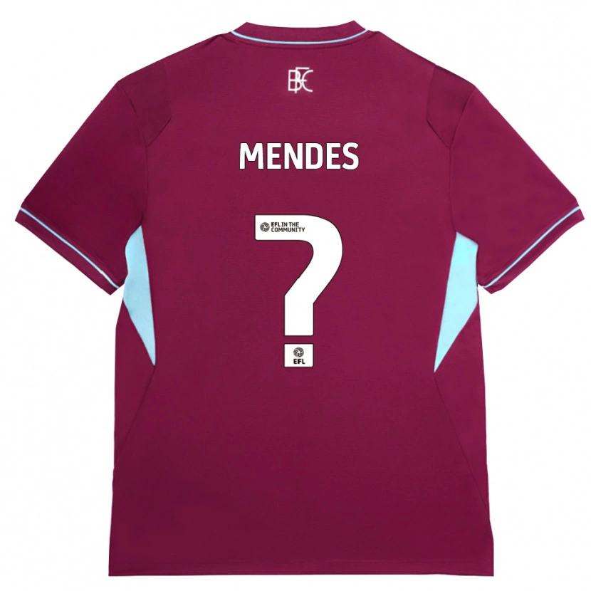 Danxen Niño Camiseta João Mendes #0 Borgoña Verde 1ª Equipación 2026/27 La Camisa