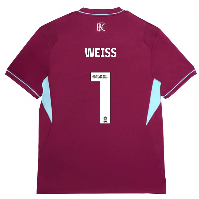 Danxen Niño Camiseta Max Weiß #1 Borgoña Verde 1ª Equipación 2026/27 La Camisa
