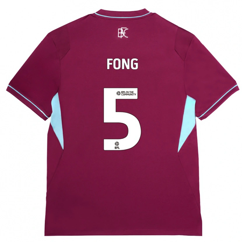 Danxen Niño Camiseta Luca Fong #5 Borgoña Verde 1ª Equipación 2026/27 La Camisa