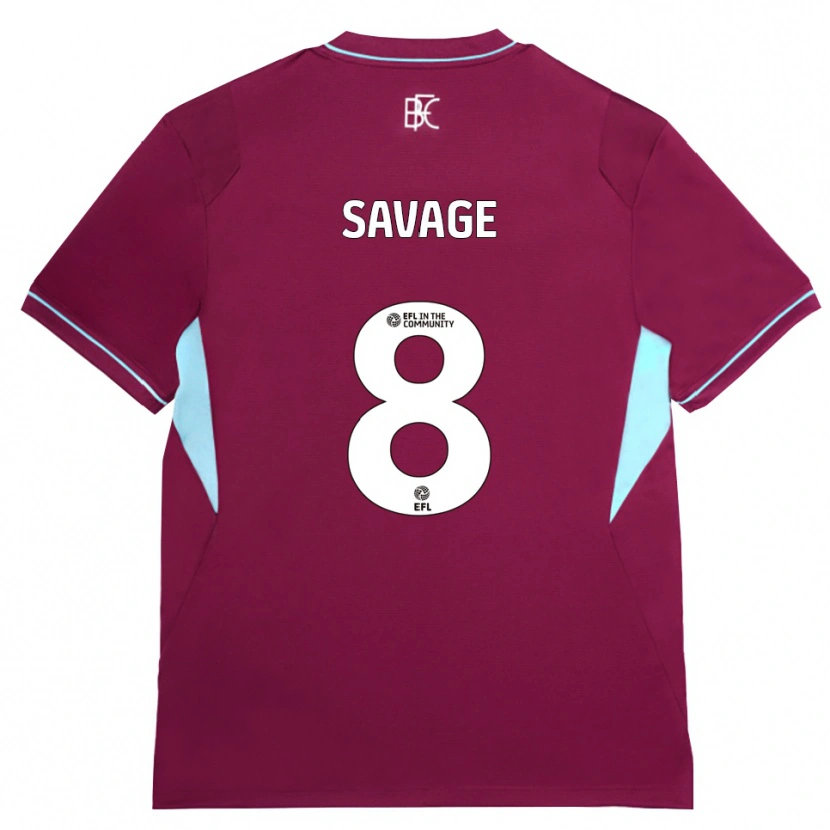 Danxen Niño Camiseta Troy Savage #8 Borgoña Verde 1ª Equipación 2026/27 La Camisa