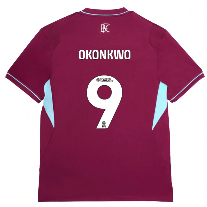 Danxen Niño Camiseta Destiny Okonkwo #9 Borgoña Verde 1ª Equipación 2026/27 La Camisa