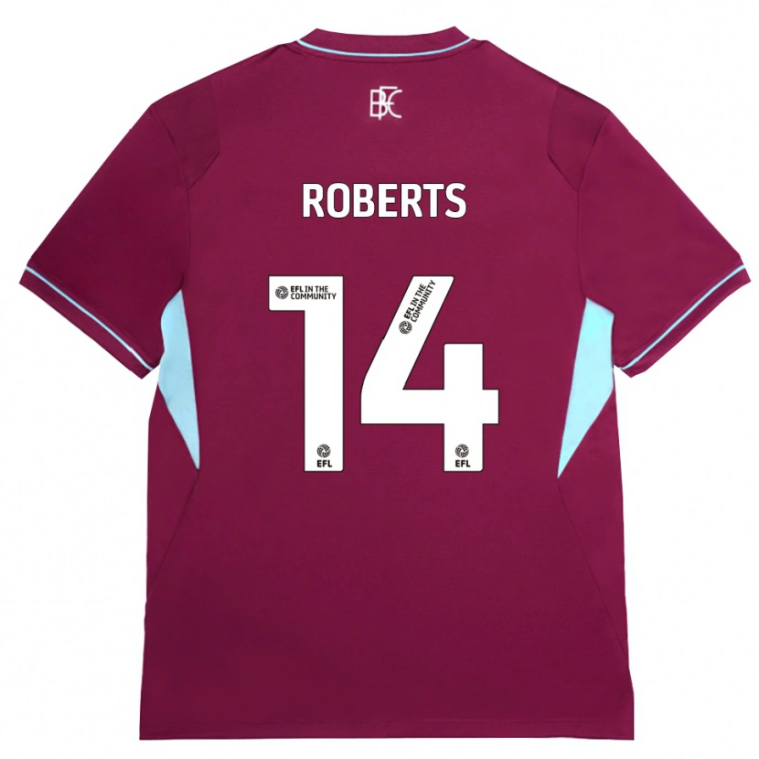 Danxen Niño Camiseta Connor Roberts #14 Borgoña Verde 1ª Equipación 2026/27 La Camisa