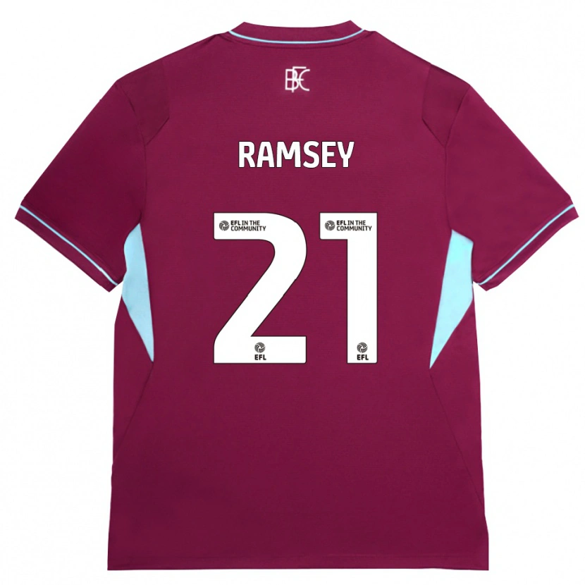 Danxen Niño Camiseta Aaron Ramsey #21 Borgoña Verde 1ª Equipación 2026/27 La Camisa