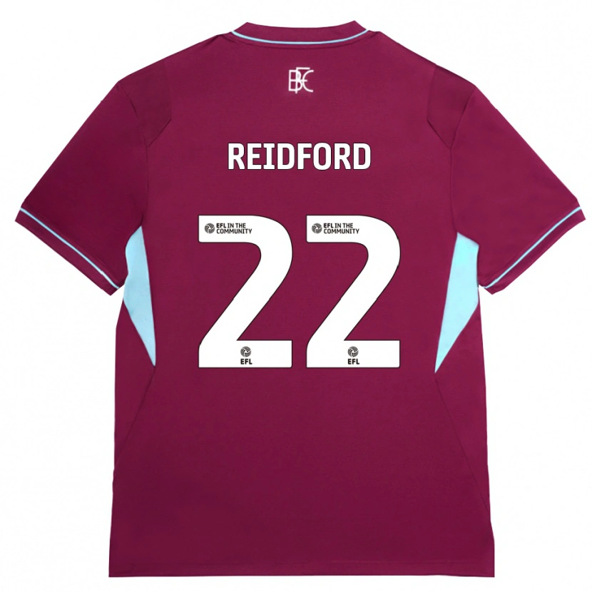 Danxen Niño Camiseta Isabella Reidford #22 Borgoña Verde 1ª Equipación 2026/27 La Camisa