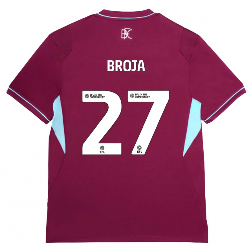 Danxen Niño Camiseta Armando Broja #27 Borgoña Verde 1ª Equipación 2026/27 La Camisa