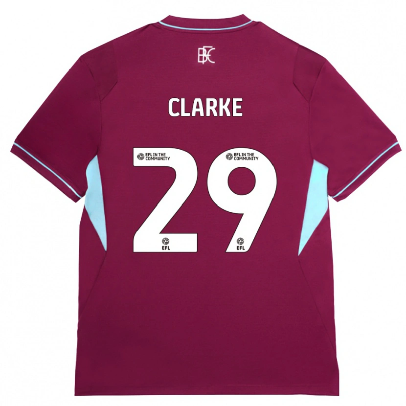Danxen Niño Camiseta Abby Clarke #29 Borgoña Verde 1ª Equipación 2026/27 La Camisa