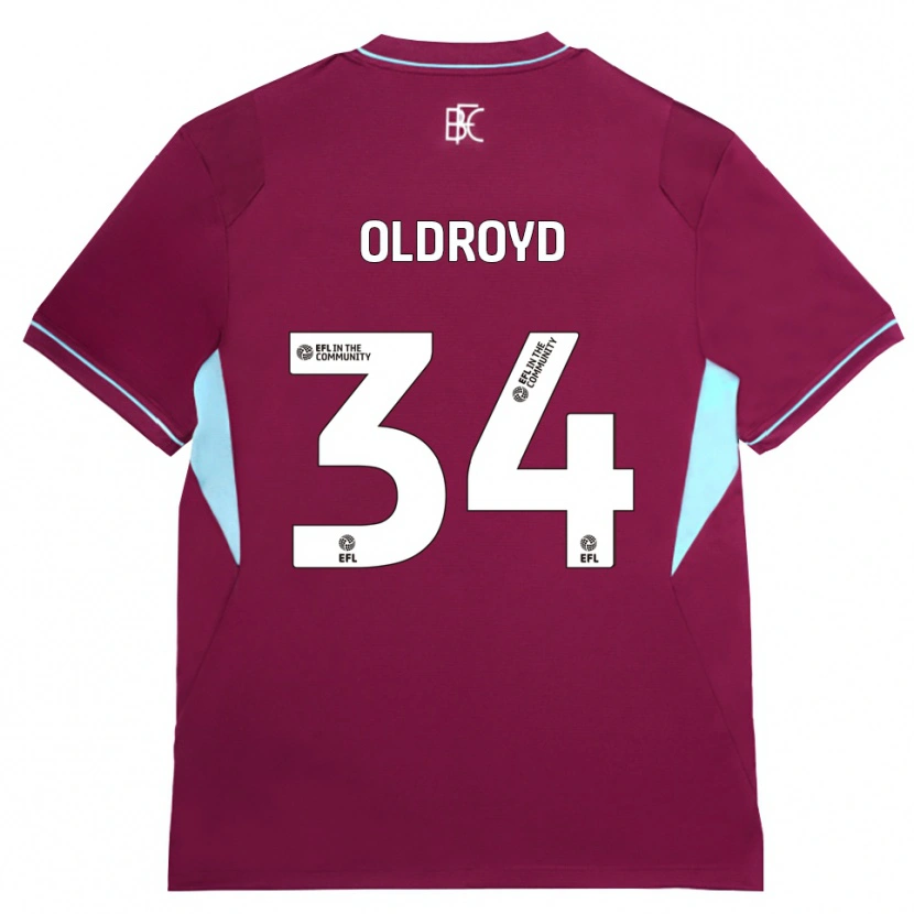 Danxen Niño Camiseta Amelia Oldroyd #34 Borgoña Verde 1ª Equipación 2026/27 La Camisa
