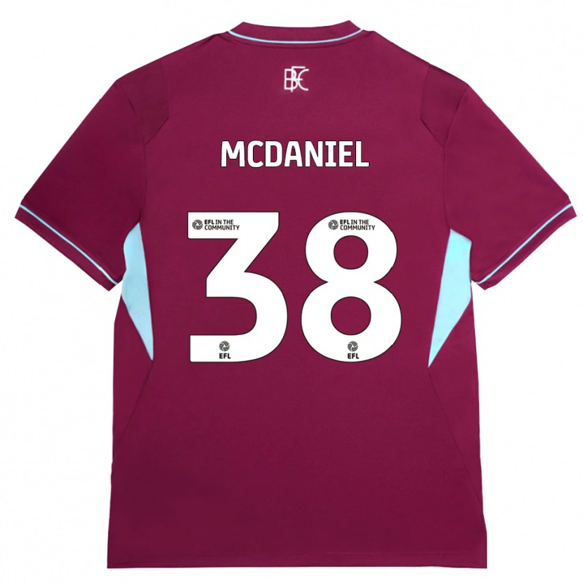 Danxen Niño Camiseta Louise Mcdaniel #38 Borgoña Verde 1ª Equipación 2026/27 La Camisa