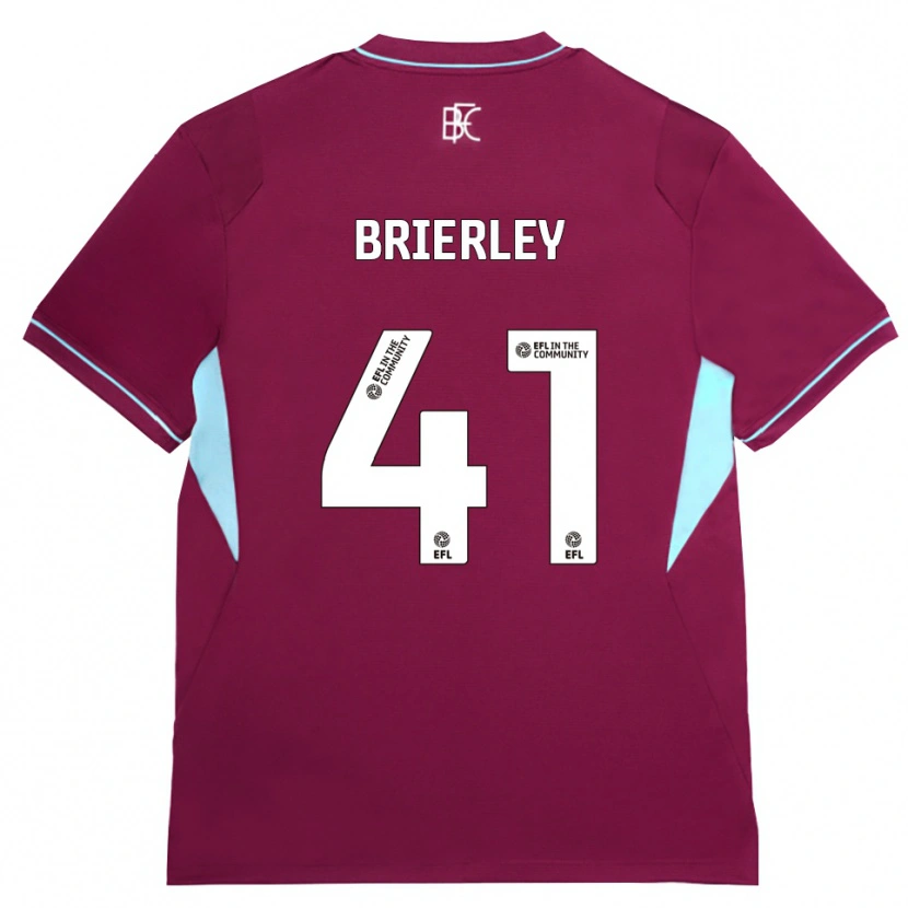 Danxen Niño Camiseta George Brierley #41 Borgoña Verde 1ª Equipación 2026/27 La Camisa
